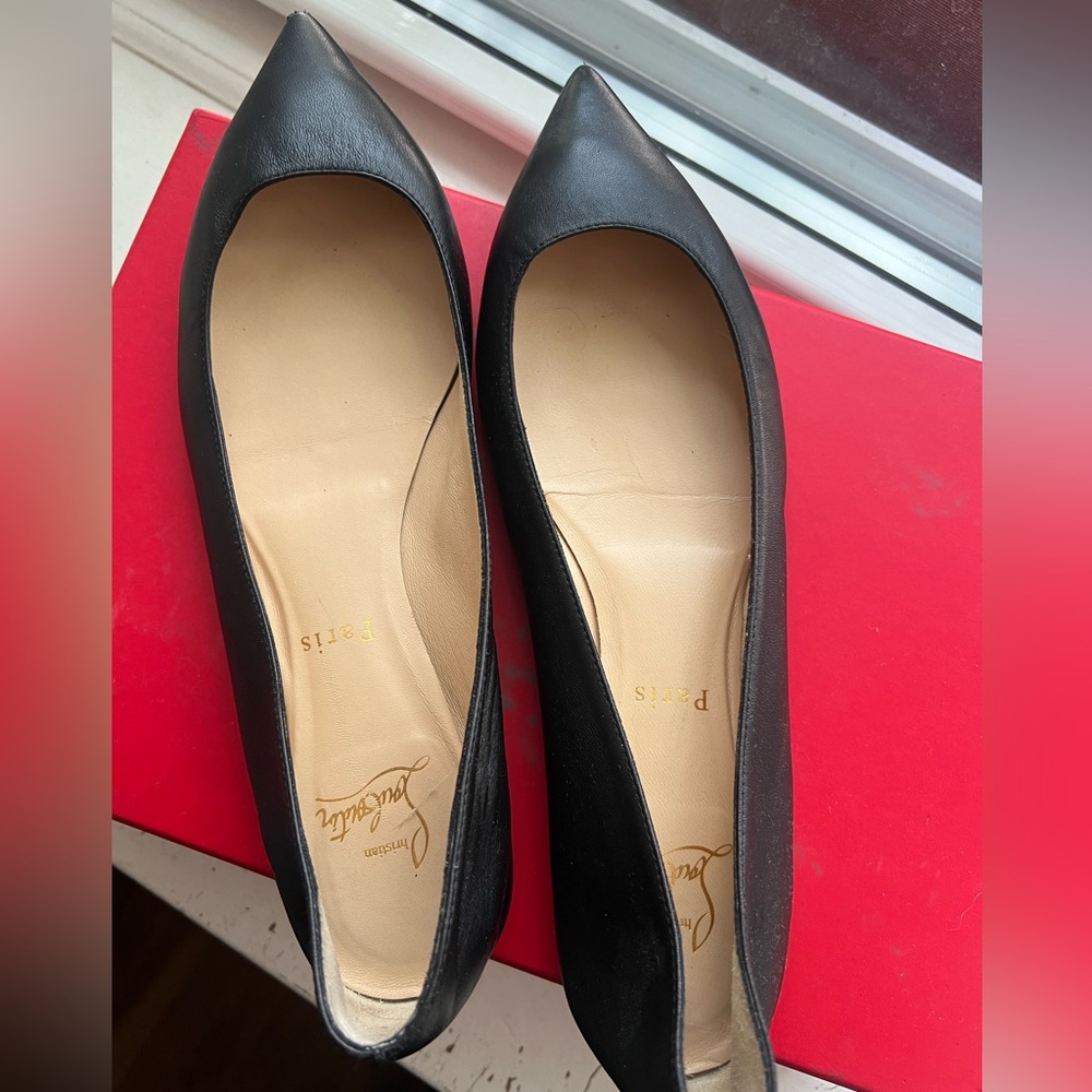 Christian Louboutin Black Flats